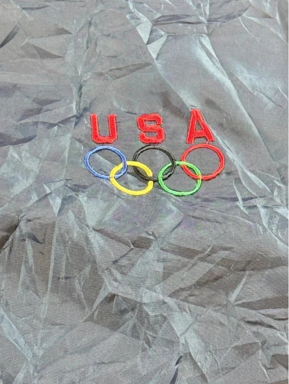 Vintage USA Olympic Rings Windbreaker Jacket XXL Team USA Full Zip 1602